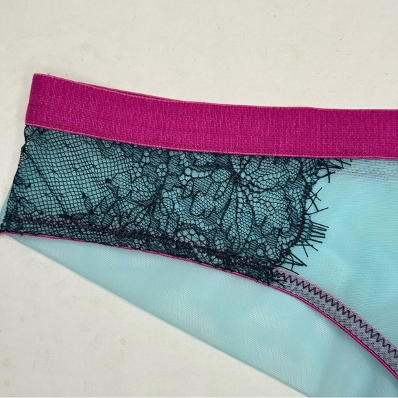 NWT DORA LARSEN Maria Seamless Back Low Rise Knicker Panties Teal Blue Size 8 - Picture 8 of 14